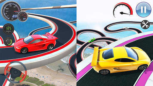 Speed Car Racing Stunts- Impossible Tracks screenshot 7