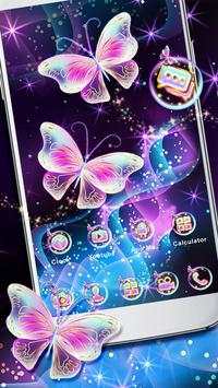 Colorful Neon Butterfly Launcher Theme Wallpapers screenshot 3