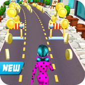 Subway Lady Bug Dash - Adventure Cat Noir Run иконка