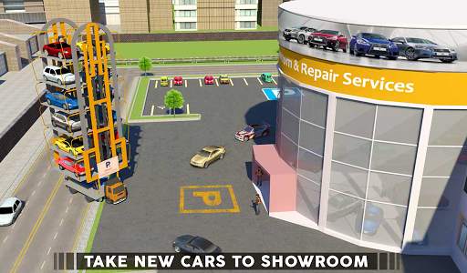 Smart Crane Car Transport Truck Driving screenshot 7
