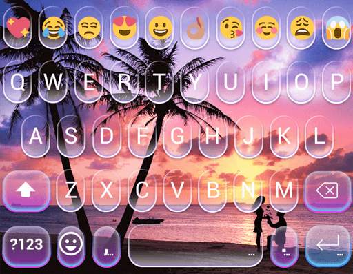 Color Beach Emoji Keyboard स्क्रीनशॉट 5