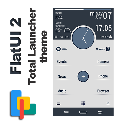 FlatUI 2 Theme for Total Launcher icon