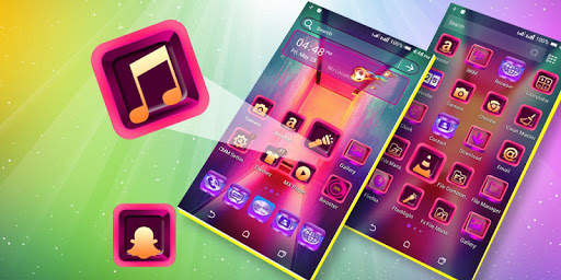 Colorful Launcher Theme screenshot 2