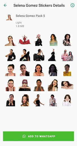 Selena Gomez Stickers App screenshot 6