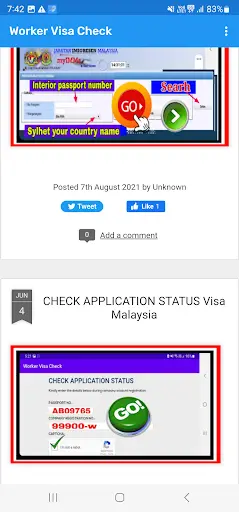 Visa Check RTK Online inquiry скриншот 13