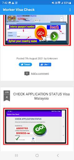 Visa Check RTK Online inquiry screenshot 13