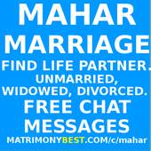 Mahar Marriage. Free Chat. Free matrimony. 1.0