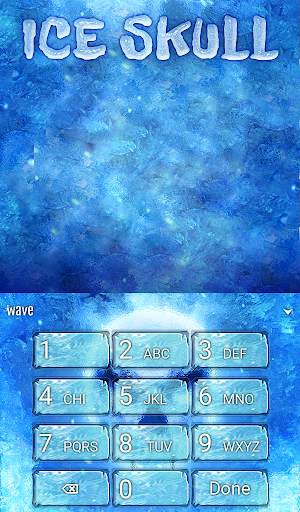 Ice Skull Animated Keyboard   Live Wallpaper screenshot 5