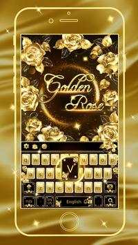 Golden rose diamond Keyboard screenshot 5
