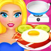 Breakfast Cooking And Serving Game logo