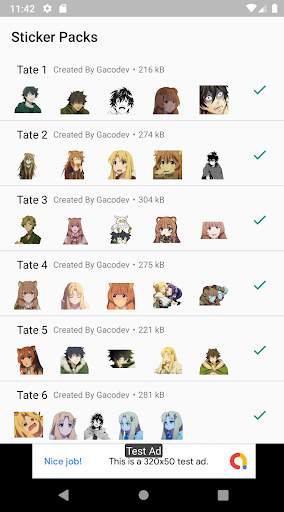 Tate No Yuusha Sticker WA screenshot 1