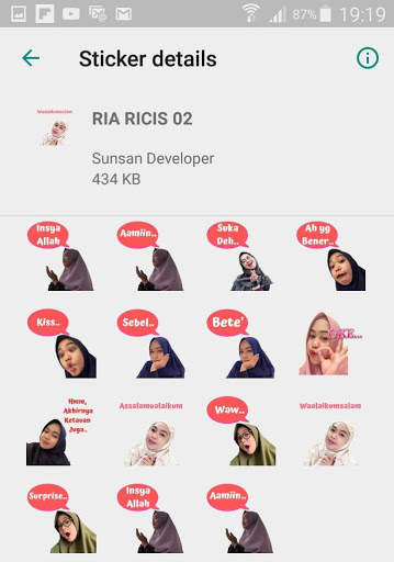 Sticker WA Youtuber Indonesia 2020 WAStickerApps screenshot 7