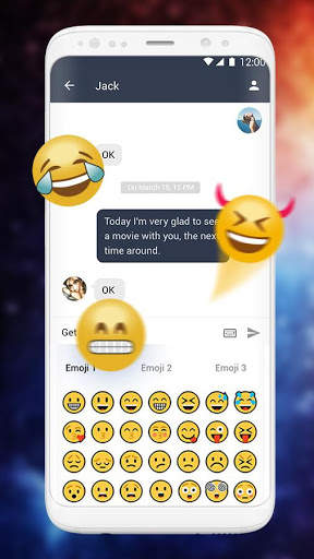 Starry Sky Keyboard Theme 4 تصوير الشاشة