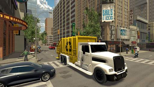Trash Truck Simulator : Free Truck Driving Games screenshot 2
