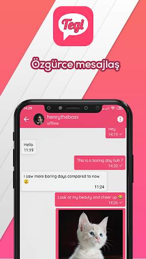 Tegi - Yeni İnsanlarla Tanış ve Mesajlaş screenshot 4