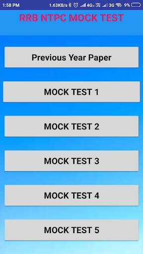 RRB NTPC ONLINE TEST screenshot 2