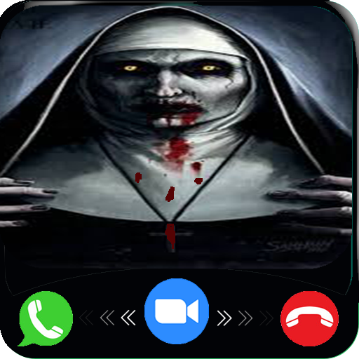 Scary Nun Fake video Call Simulator icon