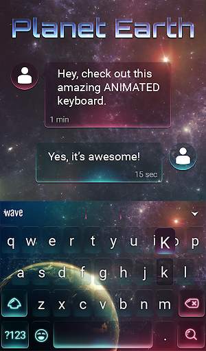 Earth Animated Keyboard + Live Wallpaper screenshot 3