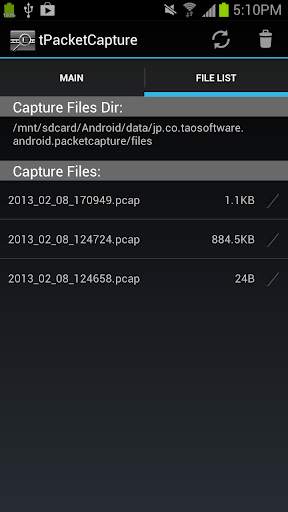tPacketCapture screenshot 2