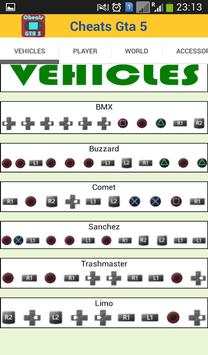 Cheats Gta 5 screenshot 12