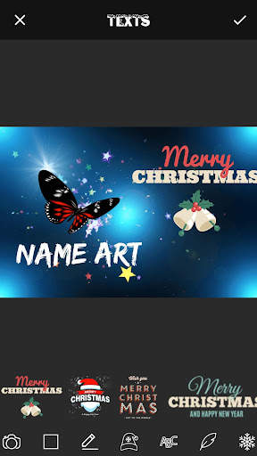 Christmas Card Name Art Maker screenshot 3