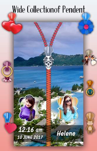 Beach Zipper Lock Screen 5 تصوير الشاشة
