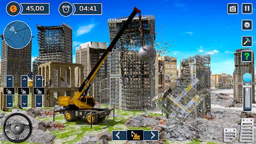 Excavator sim destroying games screenshot 3