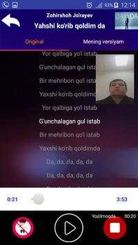 Karaoke - Zohirshoh Jo'rayev screenshot 4