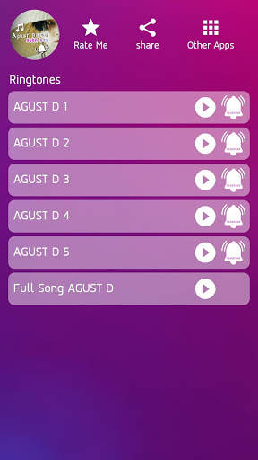 BTS Suga AGUST D - Free Ringtone KPOP screenshot 3