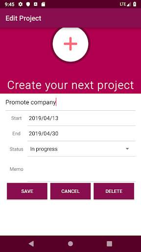 Project Planner скриншот 4