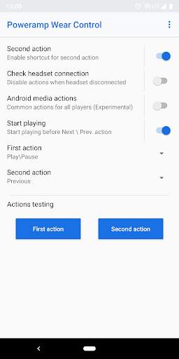 Poweramp Wear Control screenshot 2