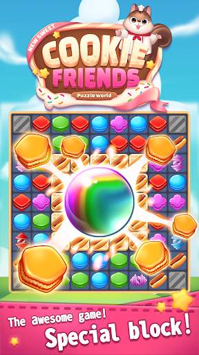 New Sweet Cookie Friends: Puzzle World screenshot 2