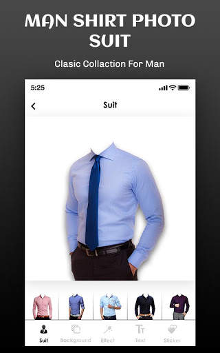 Man Blue Shirt Photo Suit Editor - Formal Shirts screenshot 1