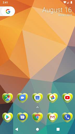 Crystal Heart-Citric : Icon Mask for Nova Launcher screenshot 2
