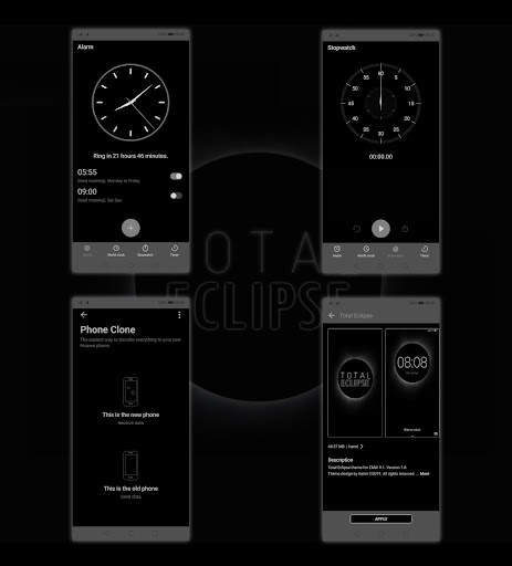 [EMUI 9.1]Total Eclipse Theme 4 تصوير الشاشة