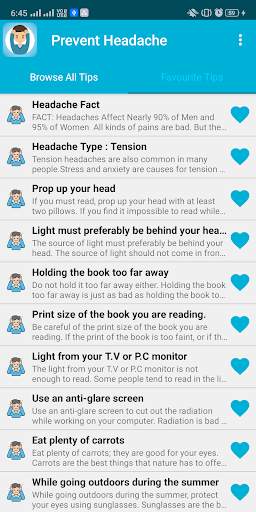 Prevent Headache screenshot 3