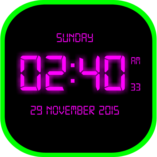 LED clock live HD Wallpaper icon