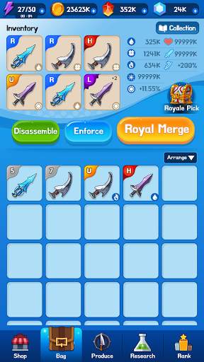 Merge Blade Master : offline idle game screenshot 8
