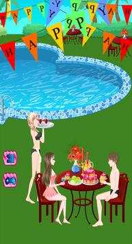 Pool Party love stroy games - Couple Kissing screenshot 1
