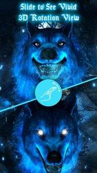 3D Ice Wolf Live Wallpaper screenshot 4