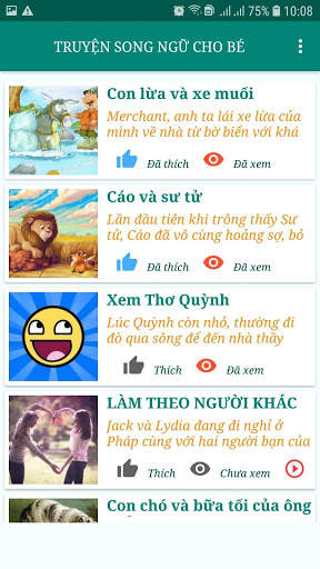 Audio - Truyện song ngữ cho bé screenshot 5