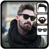 Man HairStyle Mustache Editor icon