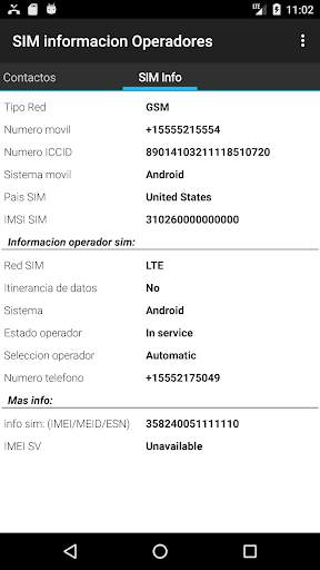 SIM info iccid   screenshot 1
