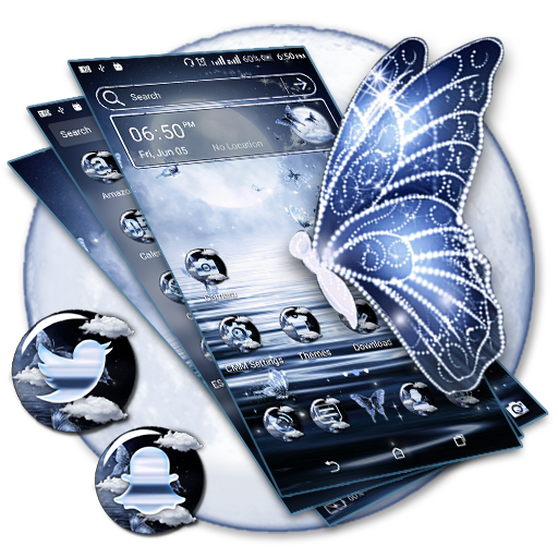 Lake Moon Night Launcher Theme icon