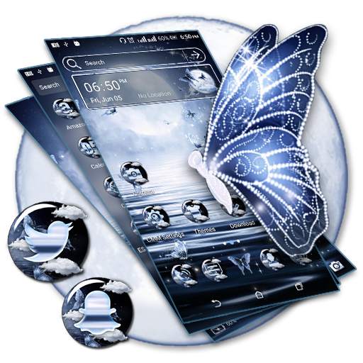 Lake Moon Night Launcher Theme 1.6