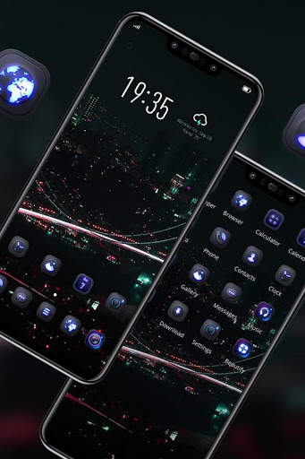 Landscape theme colorful neon building screenshot 2