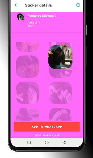 Couple Kiss Stickers For Whatsapp 2021 screenshot 2