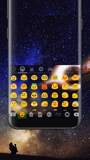 Galaxy King Gif keyboard theme скриншот 3