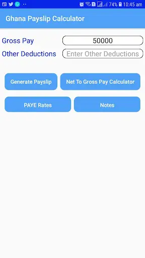 Ghana Payslip Calculator screenshot 1