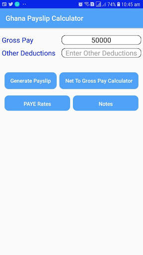 Ghana Payslip Calculator 1 تصوير الشاشة